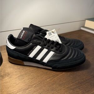Adidas Mundial Goal Men's Black and White Athletic Shoes